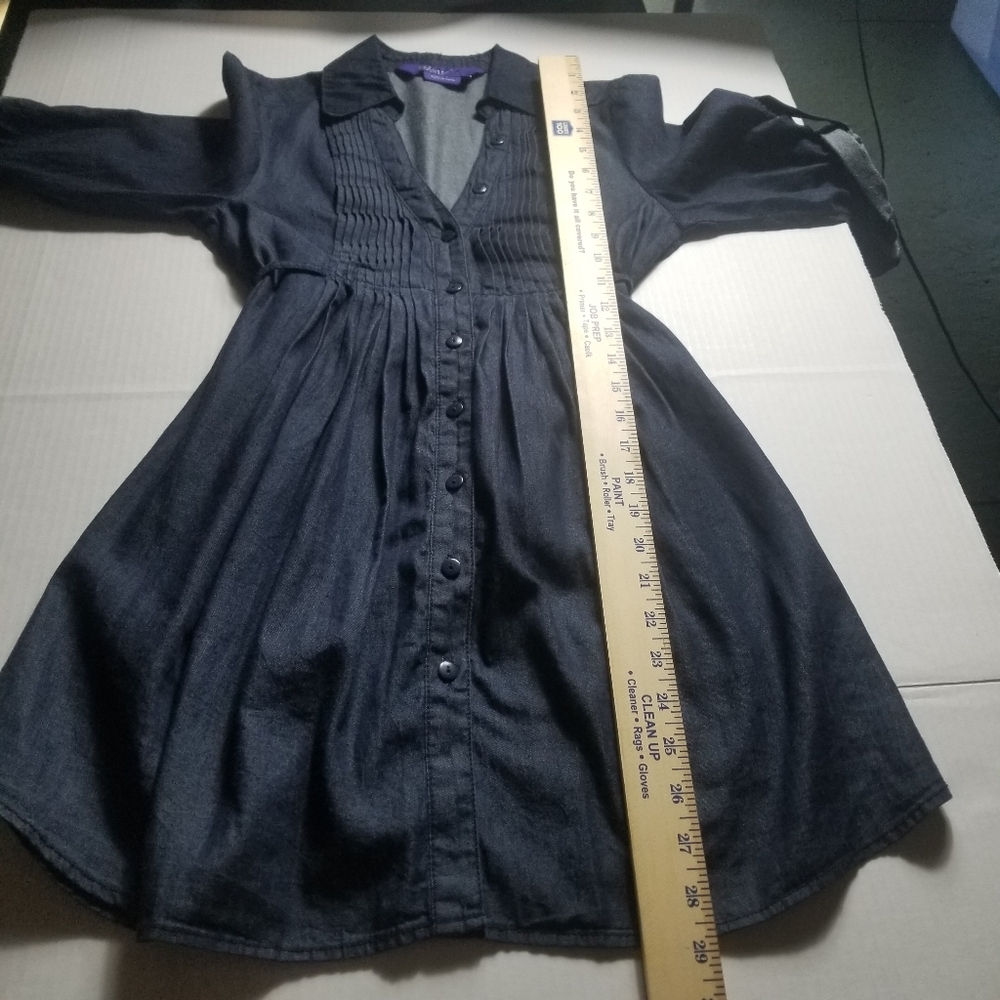 MILEY CYRUS & MAX AZRIA JEAN DRESS SIZE XS - Picture 4 of 12